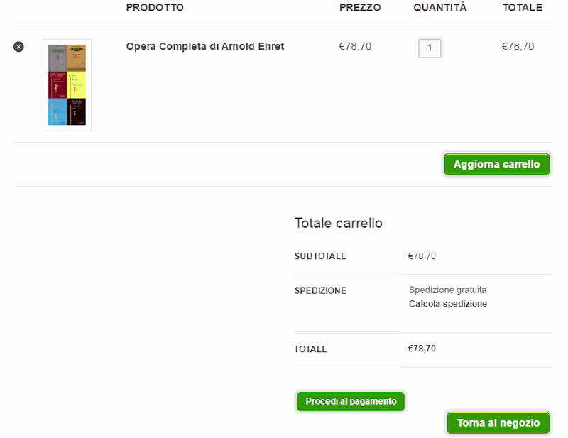 Come pagare con la Postepay 5 Pagina per procedere al pagamento dei libri di Ehret