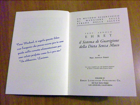 Libro con dedica