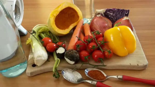 zuppa verdure preparate