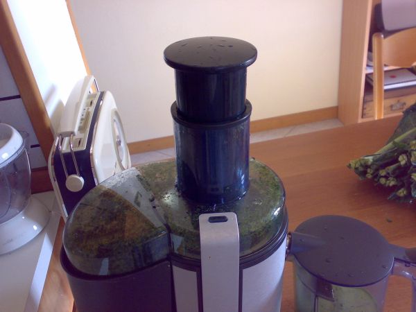estrazione succo verdure a foglia verde