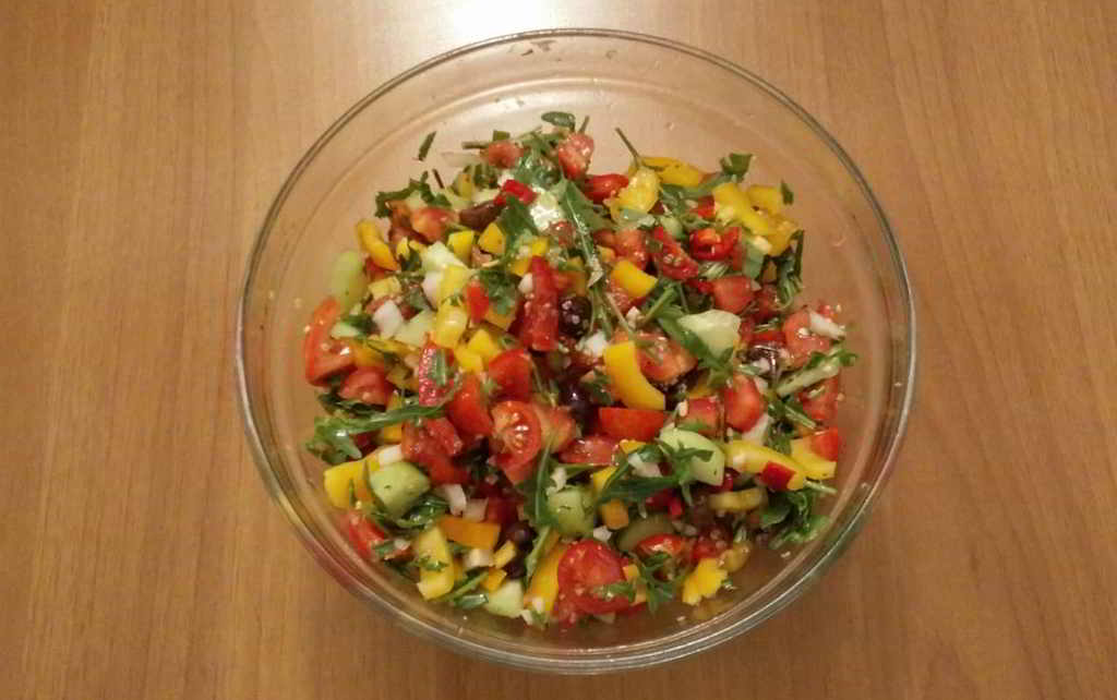 insalata mista con rucola